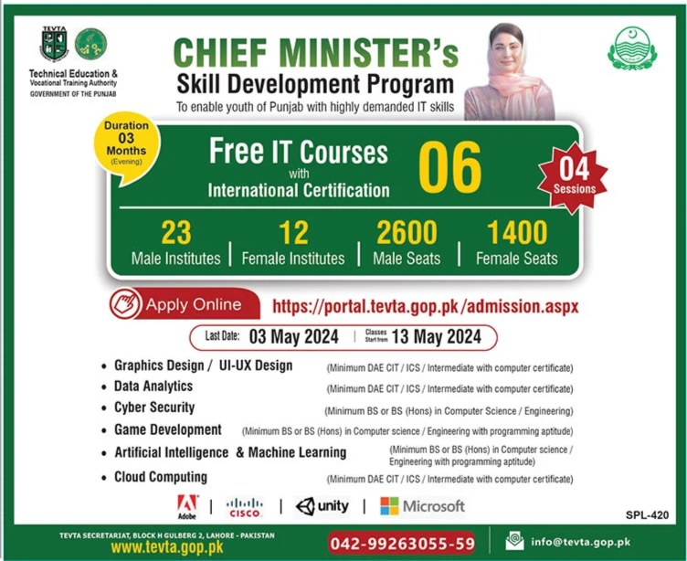 CM Skill Development Program Free IT Courses
