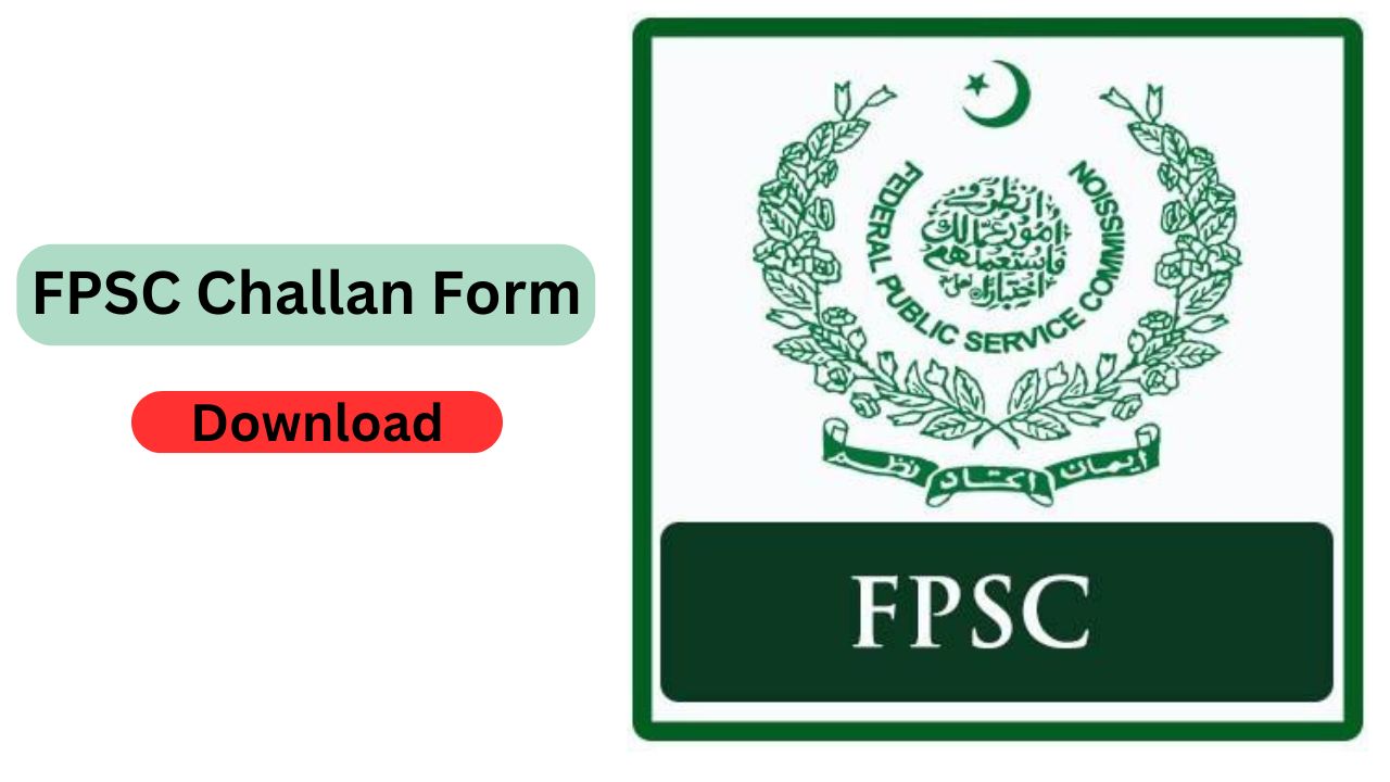 FPSC Challan form Download